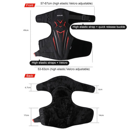 MOTOLSG 2 in 1 Knee Pads Motorcycle Bicycle Riding Warm Fleece Soft Protective Gear (Black Red) - Protective Gear by MOTOLSG | Online Shopping South Africa | PMC Jewellery | Buy Now Pay Later Mobicred