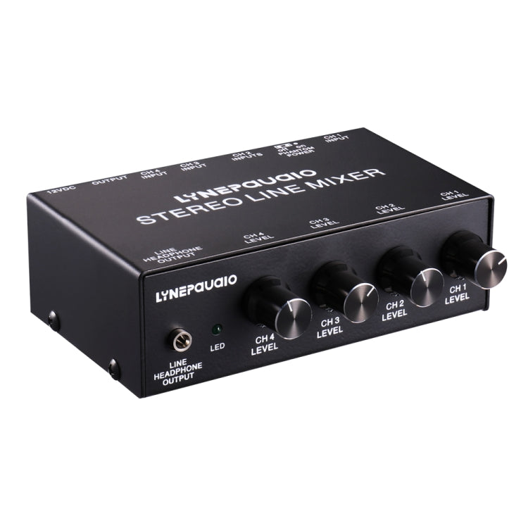 LINEPAUDIO B895 Five-channel Stereo Microphone Mixer with Earphone Monitoring(Black) -  by PMC Jewellery | Online Shopping South Africa | PMC Jewellery | Buy Now Pay Later Mobicred