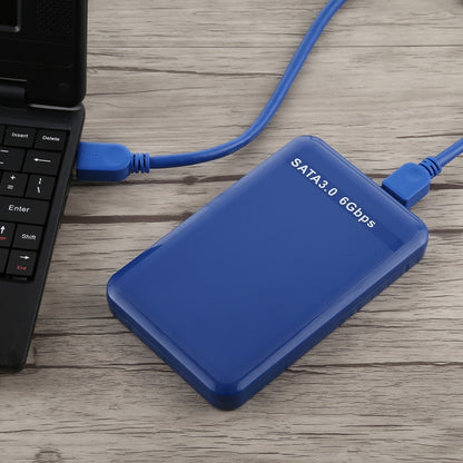 2.5 inch HDD Enclosure 6Gbps SATA 3.0 to USB 3.0 Hard Disk Drive Box External Case(Blue) - HDD Enclosure by PMC Jewellery | Online Shopping South Africa | PMC Jewellery | Buy Now Pay Later Mobicred