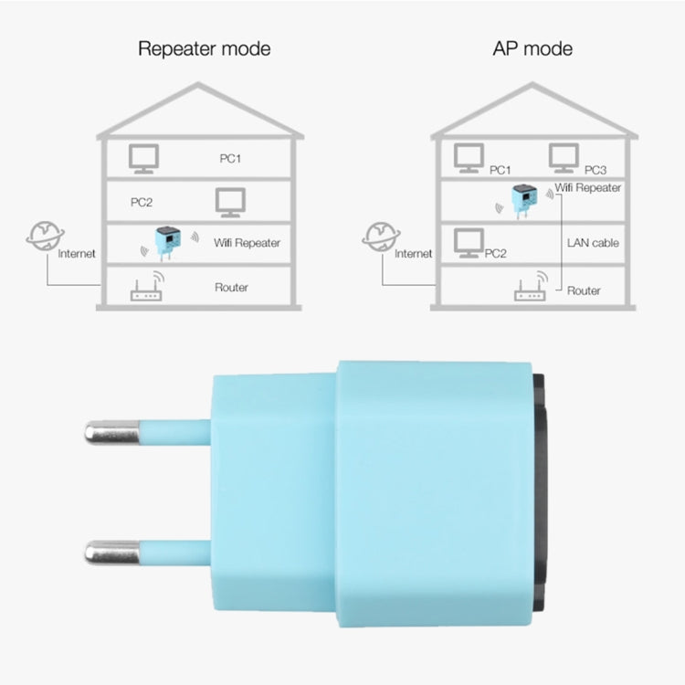 300Mbps Wireless WiFi Range AP / Repeater Signal Booster, EU Plug - Broadband Amplifiers by PMC Jewellery | Online Shopping South Africa | PMC Jewellery | Buy Now Pay Later Mobicred