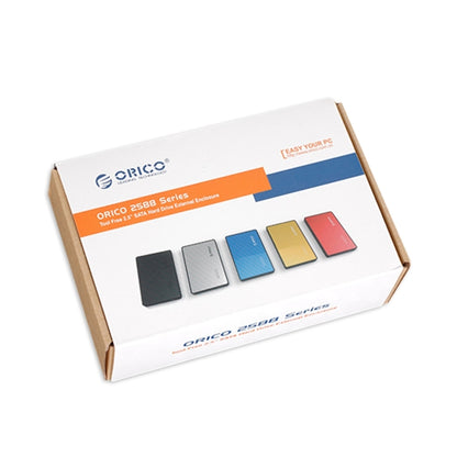 ORICO 2588US3 USB3.0 External Hard Disk Box Storage Case for 2.5 inch SATA HDD / SSD 9.5mm Laptop PC(Black) - HDD Enclosure by ORICO | Online Shopping South Africa | PMC Jewellery | Buy Now Pay Later Mobicred