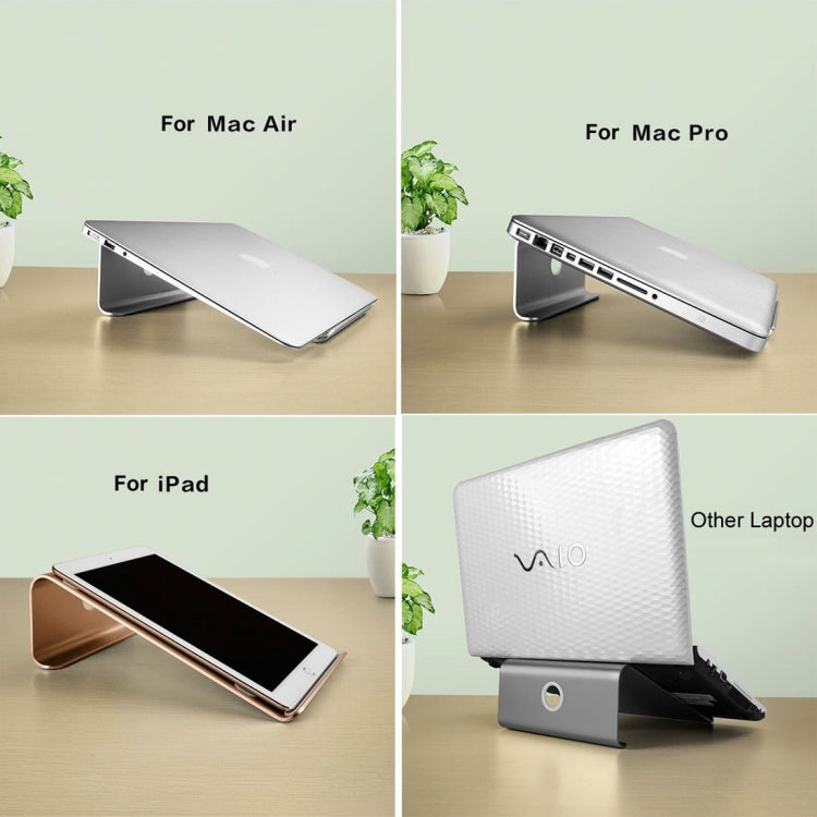 Aluminum Cooling Stand for Laptop, Suitable for Mac Air, Mac Pro,  iPad, and Other 11-17 inch Laptops (Grey) - Laptop Stand by PMC Jewellery | Online Shopping South Africa | PMC Jewellery | Buy Now Pay Later Mobicred