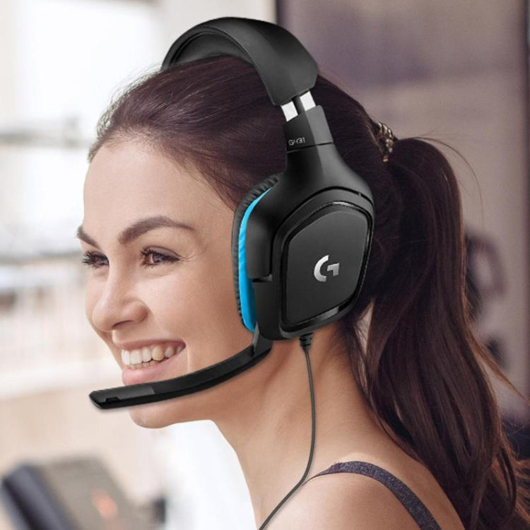 Logitech G431 Dolby 7.1 Surround Sound Stereo Folding Noise Reduction Competition Gaming Headset - Multimedia Headset by Logitech | Online Shopping South Africa | PMC Jewellery | Buy Now Pay Later Mobicred