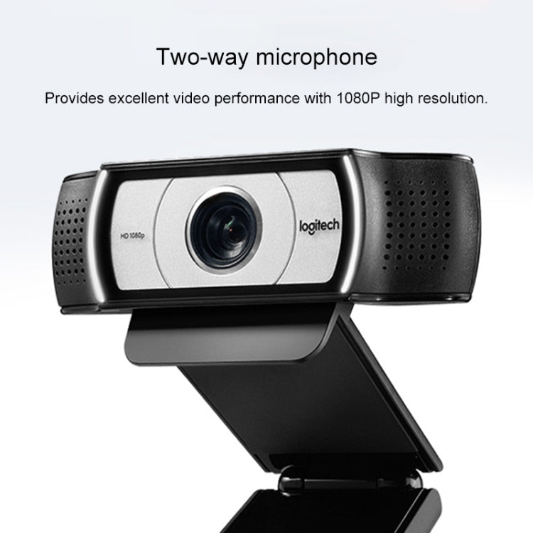 Logitech C930C 1080P 30FPS Business HD WebCam with Protective Cover - HD Camera by Logitech | Online Shopping South Africa | PMC Jewellery | Buy Now Pay Later Mobicred