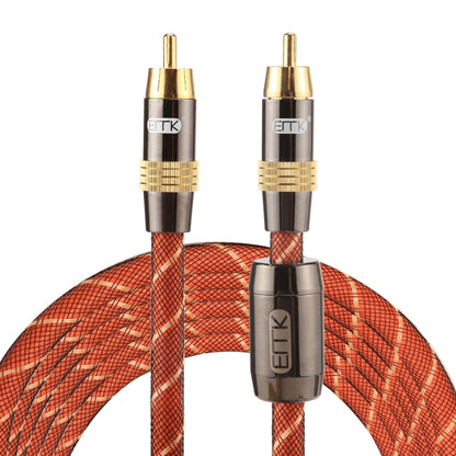 EMK TZ/A 3m OD8.0mm Gold Plated Metal Head RCA to RCA Plug Digital Coaxial Interconnect Cable Audio / Video RCA Cable - RCA Cable by EMK | Online Shopping South Africa | PMC Jewellery | Buy Now Pay Later Mobicred