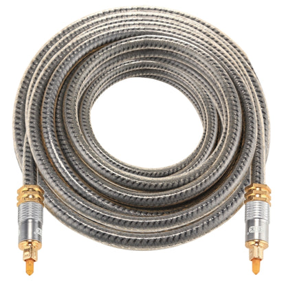 EMK YL-A 8m OD8.0mm Gold Plated Metal Head Toslink Male to Male Digital Optical Audio Cable - Audio Optical Cables by EMK | Online Shopping South Africa | PMC Jewellery | Buy Now Pay Later Mobicred