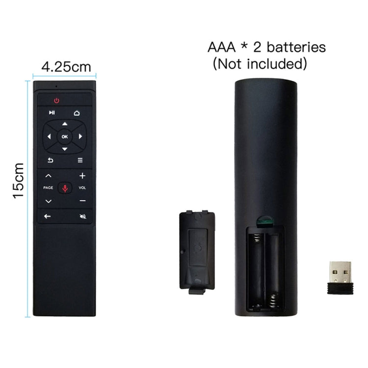 MT12 2.4G Air Mouse Remote Control with Fidelity Voice Input & IR Learning for PC & Android TV Box & Laptop & Projector - MINI PC Accessories & Gadgets by PMC Jewellery | Online Shopping South Africa | PMC Jewellery | Buy Now Pay Later Mobicred