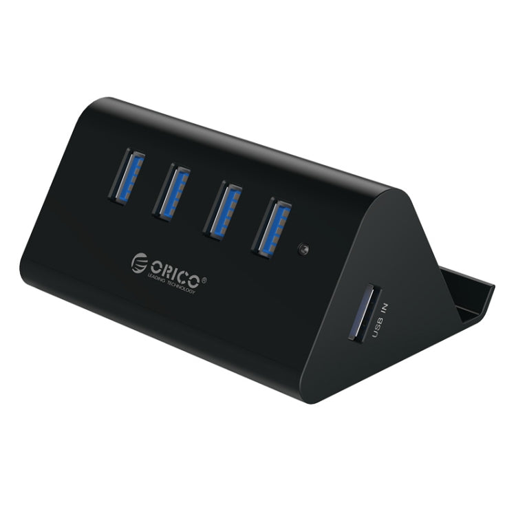 ORICO SHC-U3 ABS Material Desktop 4 Ports USB 3.0 HUB with Phone / Tablet Holder & 1m USB Cable & LED Indicator - USB 3.0 HUB by ORICO | Online Shopping South Africa | PMC Jewellery | Buy Now Pay Later Mobicred