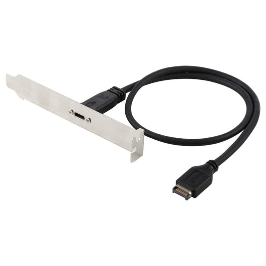 50cm Panel Bracket Header USB-C / Type-C Female to USB 3.1 Type-E Extension Wire Connector Cord Cable - Cable & Adapters by PMC Jewellery | Online Shopping South Africa | PMC Jewellery | Buy Now Pay Later Mobicred