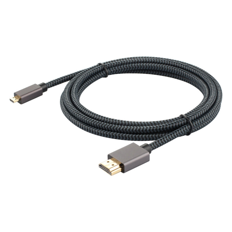 ULT-unite Gold-plated Head HDMI Male to Micro HDMI Male Nylon Braided Cable, Cable Length: 1.2m (Black) - Cable by ult-unite | Online Shopping South Africa | PMC Jewellery | Buy Now Pay Later Mobicred