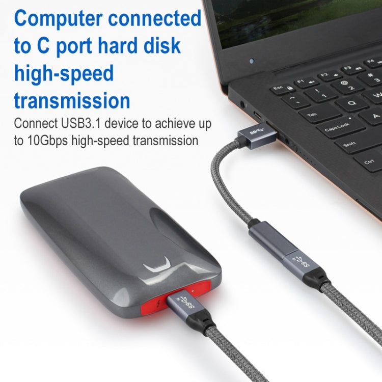 USB 3.0 Male to USB-C / Type-C Female Extension Cable - USB 3.0 by PMC Jewellery | Online Shopping South Africa | PMC Jewellery | Buy Now Pay Later Mobicred