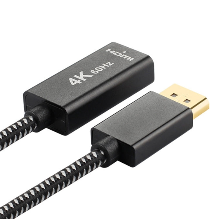 4K 60Hz DisplayPort Male to HDMI Female Adapter Cable (Silver+Black) -  by PMC Jewellery | Online Shopping South Africa | PMC Jewellery | Buy Now Pay Later Mobicred