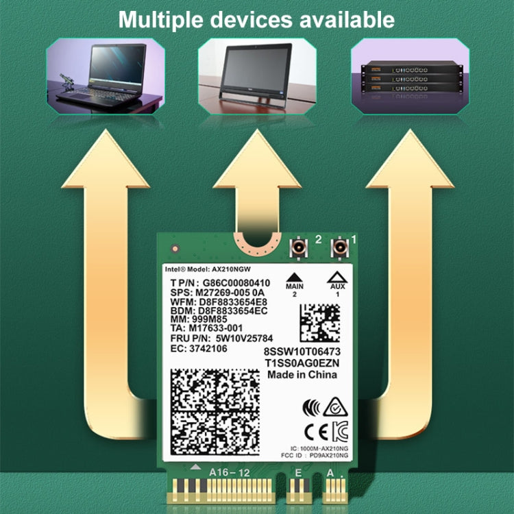 COMFAST AX210 vPro-M 5374Mbps Bluetooth 5.2 Tri-band Wireless Network Card - USB Network Adapter by COMFAST | Online Shopping South Africa | PMC Jewellery | Buy Now Pay Later Mobicred