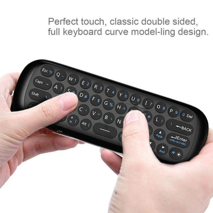 W1 Wireless QWERTY 57-Keys Keyboard 2.4G Air Mouse Remote Controller with LED Indicator for Android TV Box, Mini PC, Smart TV, Projector, HTPC, All-in-one PC / TV - MINI PC Accessories & Gadgets by PMC Jewellery | Online Shopping South Africa | PMC Jewellery | Buy Now Pay Later Mobicred