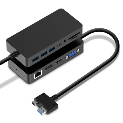 Rocketek SH701 11 in 1 1000M RJ45 / USB 3.0 HUB Adapter for Surface Pro 5 / 6 - USB 3.0 HUB by ROCKETEK | Online Shopping South Africa | PMC Jewellery | Buy Now Pay Later Mobicred