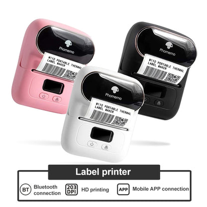 Phomemo M110 Home Handheld Mini Bluetooth Thermal Printer (Blue) - Printer by PMC Jewellery | Online Shopping South Africa | PMC Jewellery | Buy Now Pay Later Mobicred