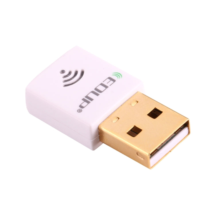 EDUP EP-AC1619 Mini Wireless USB 600Mbps 2.4G / 5.8Ghz 150M+433M Dual Band WiFi Network Card for Nootbook / Laptop / PC(White) - USB Network Adapter by EDUP | Online Shopping South Africa | PMC Jewellery | Buy Now Pay Later Mobicred