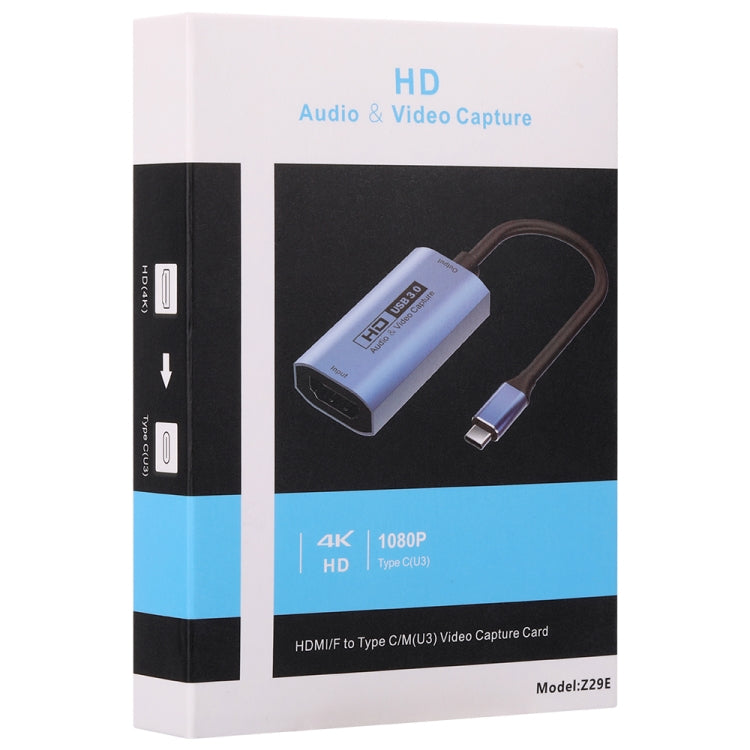 Z29E HDMI/F Female to USB-C / Type-C/M Male HD Video Capture Card - Video Capture Solutions by PMC Jewellery | Online Shopping South Africa | PMC Jewellery | Buy Now Pay Later Mobicred