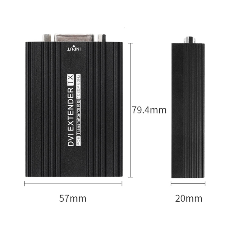 Measy DVI1815 DVI Extender Transmitter and Receiver Converter, POE Single Power Supply, Transmission Distance: 150m(US Plug) -  by Measy | Online Shopping South Africa | PMC Jewellery | Buy Now Pay Later Mobicred