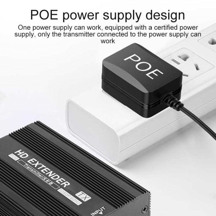 Measy ET1820 HDMI Extender Transmitter and Receiver Converter, POE Single Power Supply, Transmission Distance: 200m(AU Plug) - Amplifier by Measy | Online Shopping South Africa | PMC Jewellery | Buy Now Pay Later Mobicred