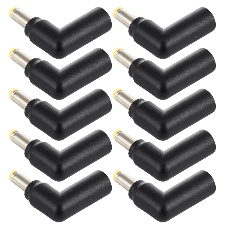 10 PCS 4.5 x 3.0mm Female to 5.5 x 2.5mm Male Plug Elbow Adapter Connector - Universal Power Adapter by PMC Jewellery | Online Shopping South Africa | PMC Jewellery | Buy Now Pay Later Mobicred