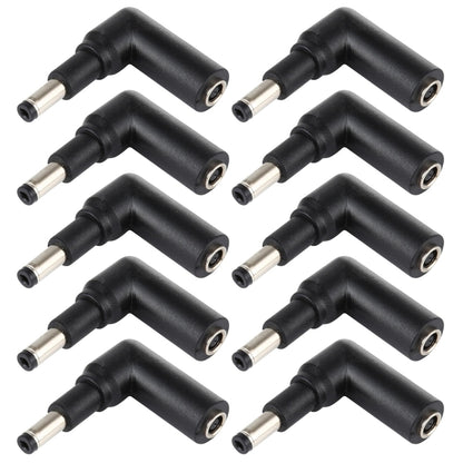 10 PCS 4.5 x 3.0mm Female to 4.8 x 1.7mm Male Plug Elbow Adapter Connector - Universal Power Adapter by PMC Jewellery | Online Shopping South Africa | PMC Jewellery | Buy Now Pay Later Mobicred