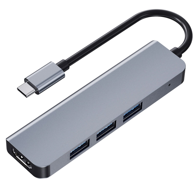 2008N 4 In 1 USB 3.0 x3 + HDMI Multi-function Intelligent Type-C / USB-C HUB Docking Station - USB HUB by PMC Jewellery | Online Shopping South Africa | PMC Jewellery | Buy Now Pay Later Mobicred