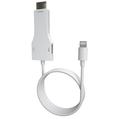 NK-1078 8 Pin to HDMI Male + USB Female Adapter Cable, Length：1m - Cable by PMC Jewellery | Online Shopping South Africa | PMC Jewellery | Buy Now Pay Later Mobicred