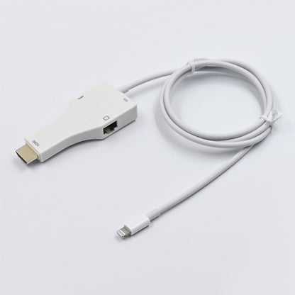 NK-1079 8 Pin to HDMI Male + USB Female + RJ45 Female Adapter Cable, Length：1m - Cable by PMC Jewellery | Online Shopping South Africa | PMC Jewellery | Buy Now Pay Later Mobicred