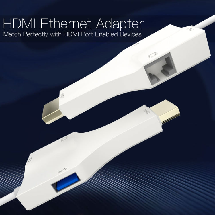 NK-1079 8 Pin to HDMI Male + USB Female + RJ45 Female Adapter Cable, Length：1m - Cable by PMC Jewellery | Online Shopping South Africa | PMC Jewellery | Buy Now Pay Later Mobicred