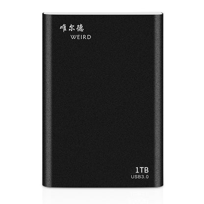 WEIRD 1TB 2.5 inch USB 3.0 High-speed Transmission Metal Shell Ultra-thin Light Mobile Hard Disk Drive(Black) - External Solid State Drives by PMC Jewellery | Online Shopping South Africa | PMC Jewellery | Buy Now Pay Later Mobicred