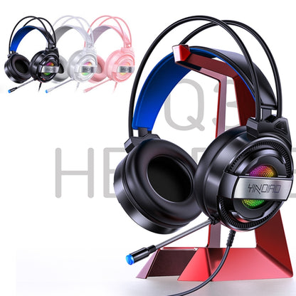 YINDIAO Q3 USB + Dual 3.5mm Wired E-sports Gaming Headset with Mic & RGB Light, Cable Length: 1.67m(White) - Multimedia Headset by YINDIAO | Online Shopping South Africa | PMC Jewellery | Buy Now Pay Later Mobicred