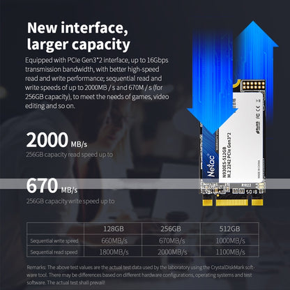 Netac N930ES 256GB M.2 2242 PCIe Gen3x2 Solid State Drive - Solid State Drives by Netac | Online Shopping South Africa | PMC Jewellery | Buy Now Pay Later Mobicred