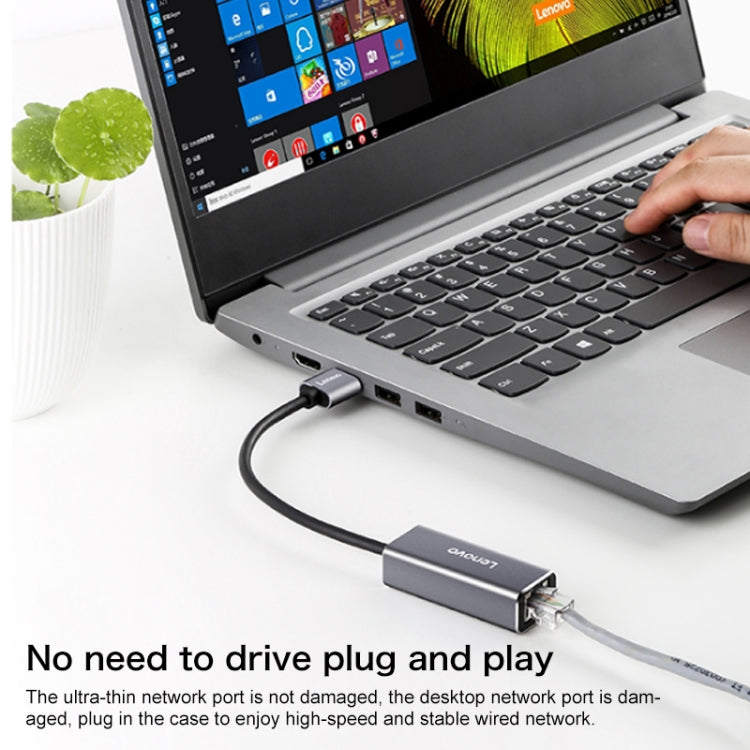Lenovo F1-C01 Type-C / USB-C to Gigabit Ethernet Converter - Cable & Adapters by Lenovo | Online Shopping South Africa | PMC Jewellery