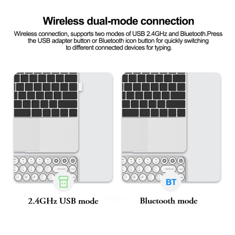 Original Xiaomi Youpin MIIIW 85 Keys 2.4GHz Mini Bluetooth Dual-Mode Wireless Keyboard(Black) - Wireless Keyboard by Xiaomi | Online Shopping South Africa | PMC Jewellery | Buy Now Pay Later Mobicred