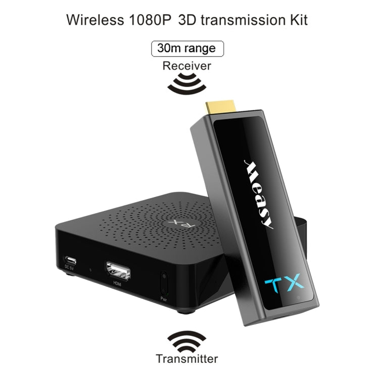 Measy W2H Mini2 60GHz Full HD 1080P Wireless 3D Transmission Kit, Transmission Distance: 30m, AU Plug - Set Top Box & Accessories by Measy | Online Shopping South Africa | PMC Jewellery | Buy Now Pay Later Mobicred