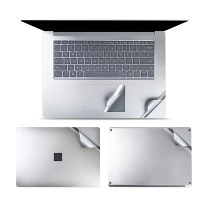 4 in 1 Notebook Shell Protective Film Sticker Set for Microsoft Surface Laptop 3 15 inch (Silver) - Screen & Keyboard Cover by PMC Jewellery | Online Shopping South Africa | PMC Jewellery | Buy Now Pay Later Mobicred