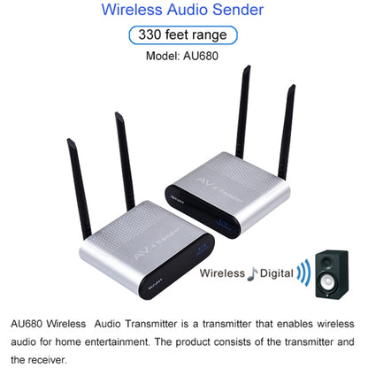 Measy AU680 Wireless Audio Speaker Transmission Box, Transmitter & Receiver, Transmission Distance: 100m - Set Top Box & Accessories by PMC Jewellery | Online Shopping South Africa | PMC Jewellery | Buy Now Pay Later Mobicred