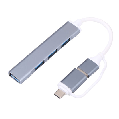 A-806 5 in 1 USB 3.0 and Type-C / USB-C to USB 3.0 HUB Adapter - Card Reader by PMC Jewellery | Online Shopping South Africa | PMC Jewellery | Buy Now Pay Later Mobicred