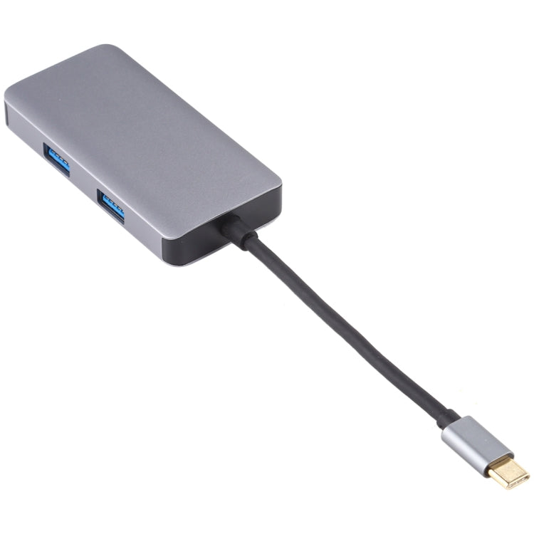 5 In 1 Dual USB 3.0 + CF + TF + SD Multi-function USB-C OTG Card Reader -  by PMC Jewellery | Online Shopping South Africa | PMC Jewellery | Buy Now Pay Later Mobicred