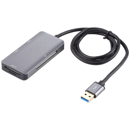 5 In 1 Dual USB 3.0 + CF + TF + SD Multi-function USB 3.0 Card Reader -  by PMC Jewellery | Online Shopping South Africa | PMC Jewellery | Buy Now Pay Later Mobicred