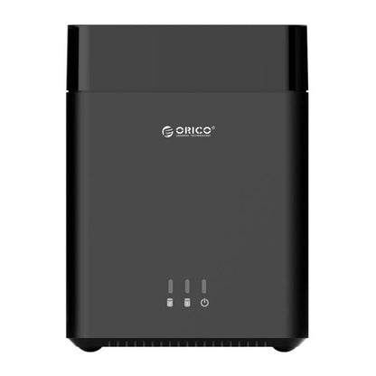 ORICO DS200U3 3.5 inch 2 Bay Magnetic-type USB 3.0 Hard Drive Enclosure with Blue LED Indicator(Black) - HDD Enclosure by ORICO | Online Shopping South Africa | PMC Jewellery | Buy Now Pay Later Mobicred