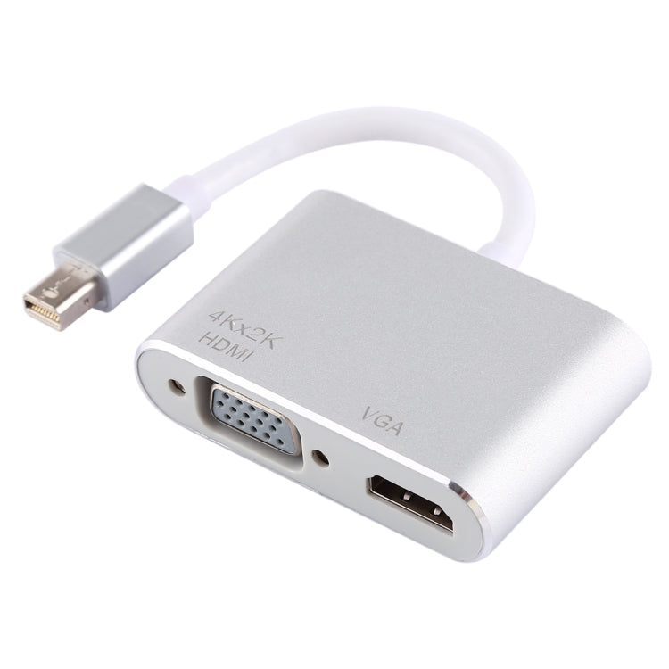 2 in 1 4Kx2K Mini DisplayPort to VGA & HDMI Adapter (Silver) -  by PMC Jewellery | Online Shopping South Africa | PMC Jewellery | Buy Now Pay Later Mobicred