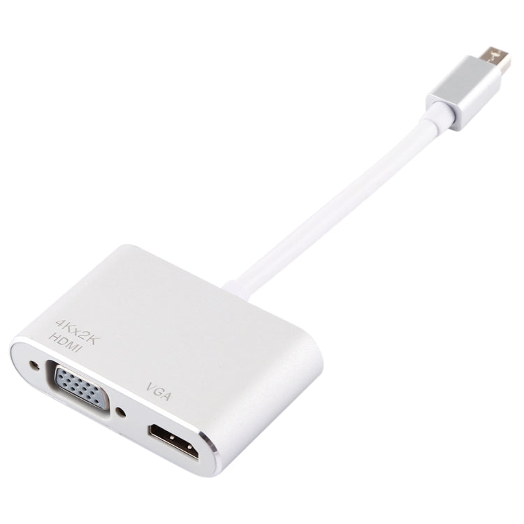 2 in 1 4Kx2K Mini DisplayPort to VGA & HDMI Adapter (Silver) -  by PMC Jewellery | Online Shopping South Africa | PMC Jewellery | Buy Now Pay Later Mobicred