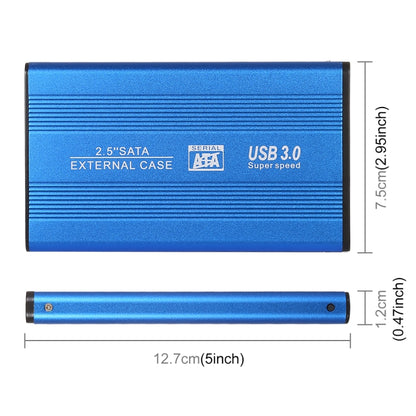 Richwell SATA R2-SATA-2TB 2TB 2.5 inch USB3.0 Super Speed Interface Mobile Hard Disk Drive(Blue) - External Hard Drives by Richwell | Online Shopping South Africa | PMC Jewellery | Buy Now Pay Later Mobicred