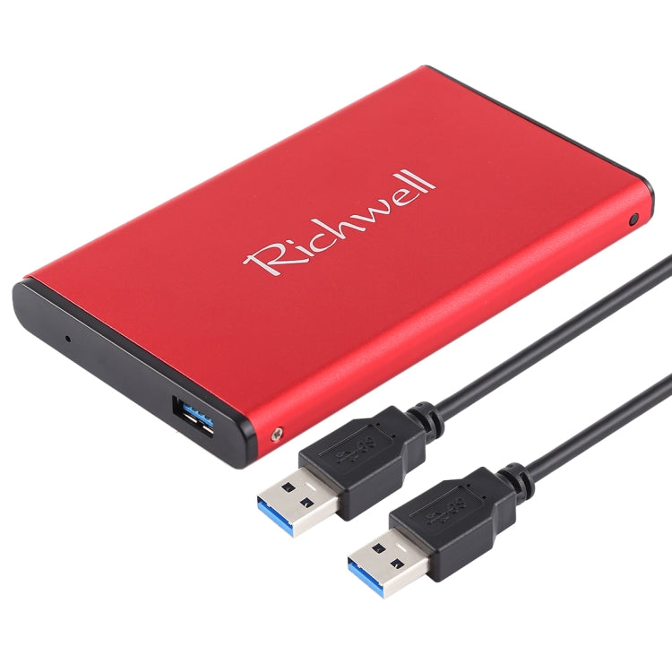 Richwell SATA R2-SATA-500GB 500GB 2.5 inch USB3.0 Super Speed Interface Mobile Hard Disk Drive(Red) - External Hard Drives by Richwell | Online Shopping South Africa | PMC Jewellery | Buy Now Pay Later Mobicred