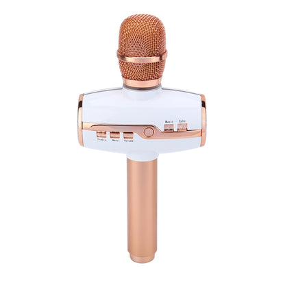 H9 High Sound Quality Handheld KTV Karaoke Recording Colorful RGB Neon Lights Bluetooth Wireless Condenser Microphone, For Notebook, PC, Speaker, Headphone, iPad, iPhone, Galaxy, Huawei, Xiaomi, LG, HTC and Other Smart Phones(Rose Gold) - Microphone by PMC Jewellery | Online Shopping South Africa | PMC Jewellery | Buy Now Pay Later Mobicred