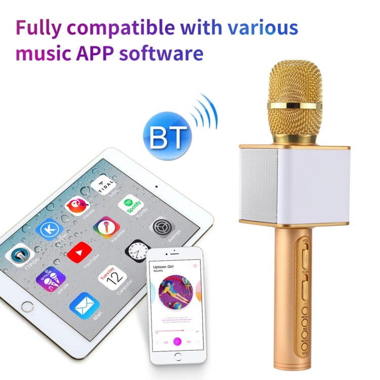 SDRD SD-08 Double Speakers High Sound Quality Handheld KTV Karaoke Recording Bluetooth Wireless Condenser Microphone(Gold) - Microphone by PMC Jewellery | Online Shopping South Africa | PMC Jewellery | Buy Now Pay Later Mobicred