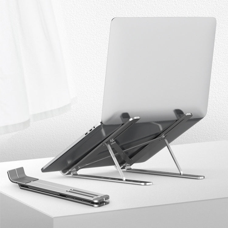 Portable Adjustable Laptop Stand Desktop Lifting Height Increase Rack Folding Heat Dissipation Holder, Style: Ordinary(Silver) - Laptop Stand by PMC Jewellery | Online Shopping South Africa | PMC Jewellery | Buy Now Pay Later Mobicred