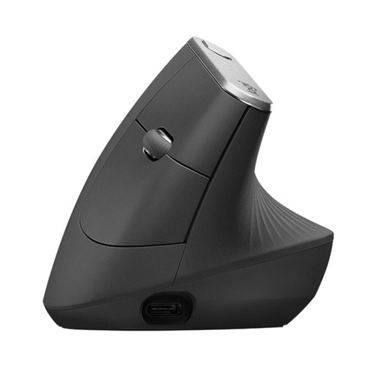 Logitech MX Vertical 4000DPI USB-C / Type-C + Unifying + Bluetooth Three-mode Ergonomic Wireless Vertical Optical Mouse (Black) - Wireless Mice by Logitech | Online Shopping South Africa | PMC Jewellery | Buy Now Pay Later Mobicred